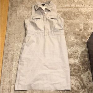 Seer sucker pattern collard dress Ann Taylor sz:4